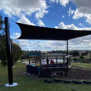 shade sail sail over play area